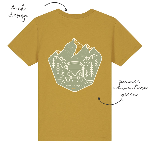 LoveBee T-Shirts | Summer Adventure | Mustard