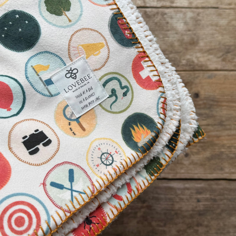 Wilderness Badge (Day) Teddy Blanket