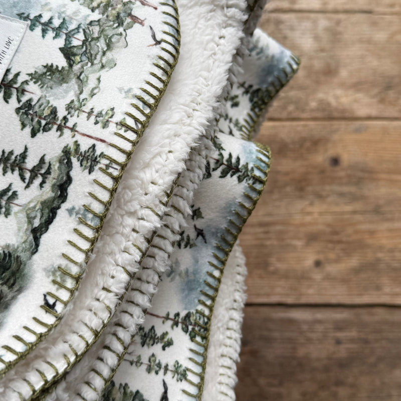 Stag Mountain Teddy Blanket