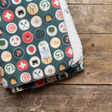 Wilderness Badge (Night) Teddy Blanket