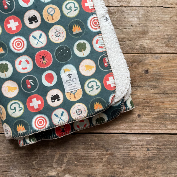 Wilderness Badge (Night) Teddy Blanket