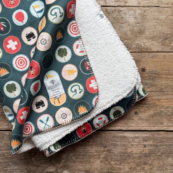 Wilderness Badge (Night) Teddy Blanket