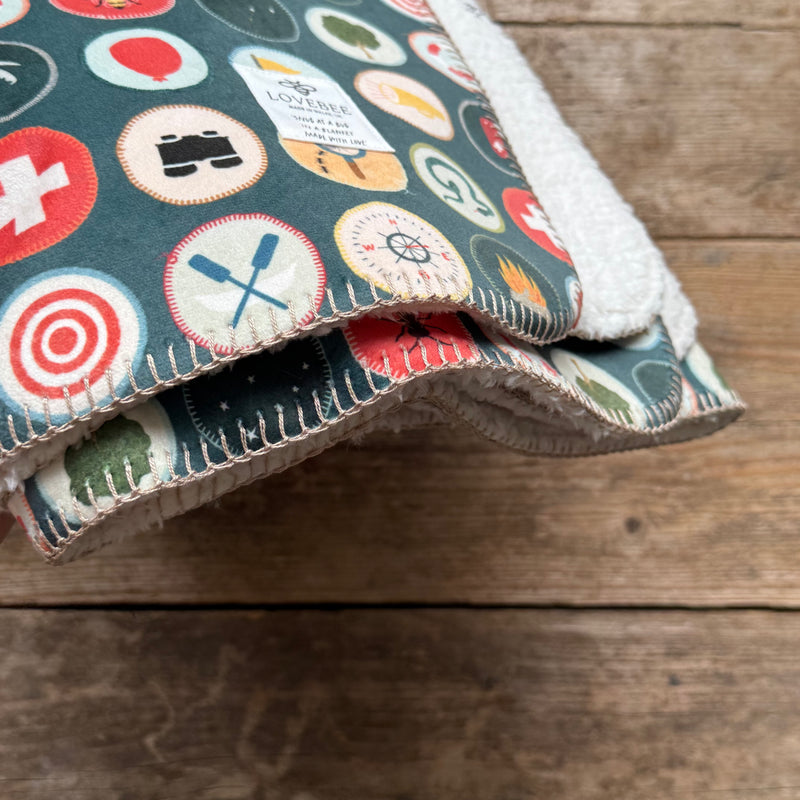 Wilderness Badge (Night) Teddy Blanket