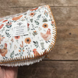 Chicken Meadow Teddy Blanket