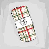Tinsel Check Organic Double Gauze Swaddle