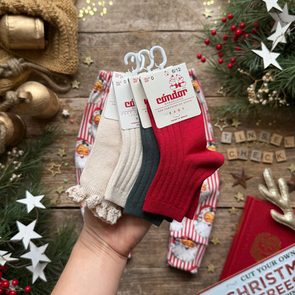Red Santa Stripe | Style With Bee | Socks