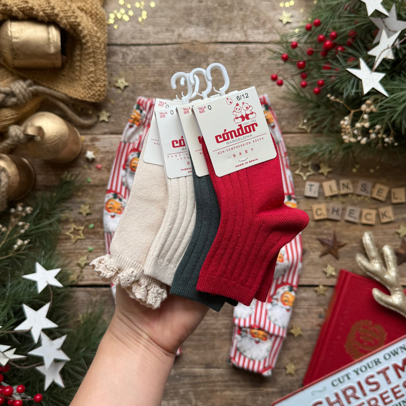 Red Santa Stripe | Style With Bee | Socks