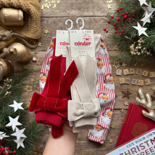 Red Santa Stripe | Style With Bee | Socks