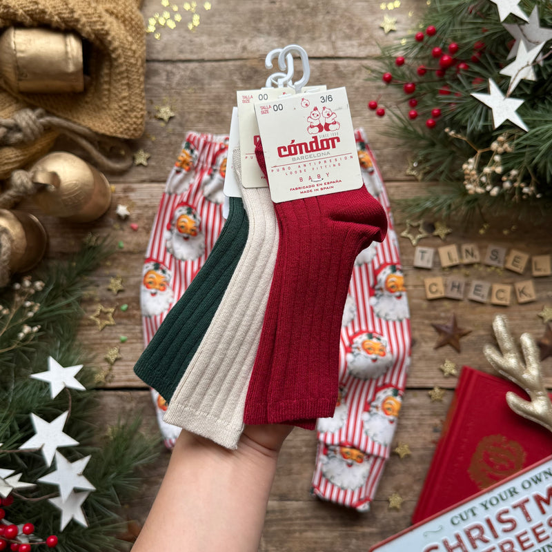 Red Santa Stripe | Style With Bee | Socks