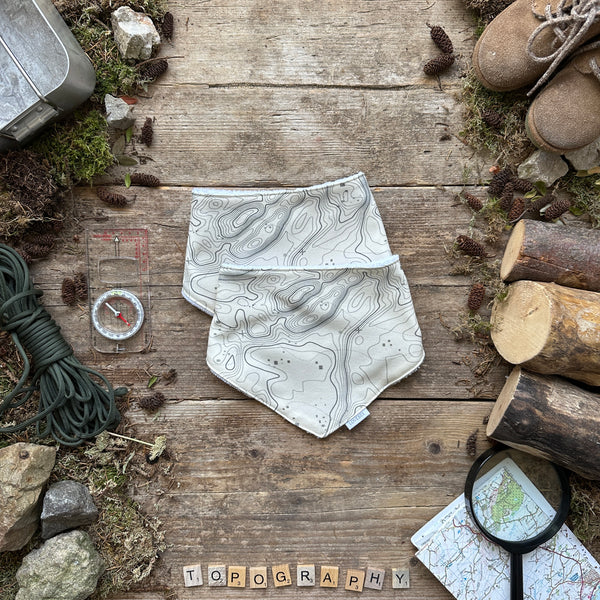 Topography Dribble Bib