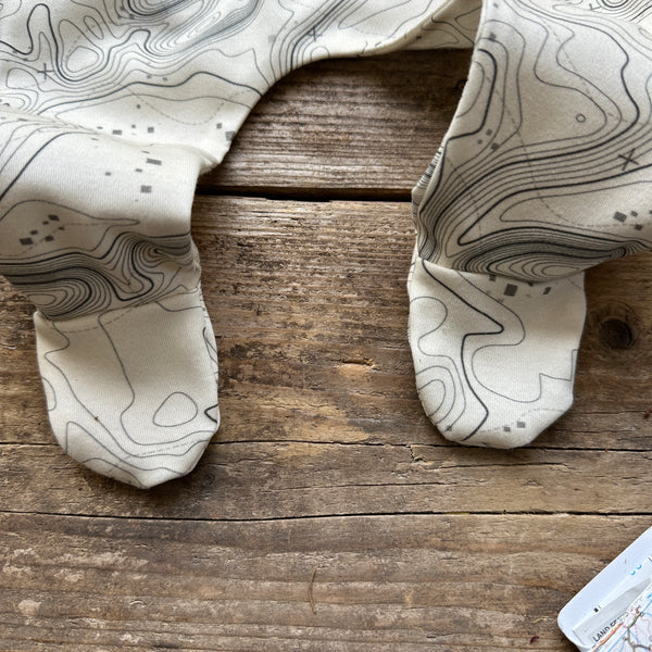 Topography Footed Romper