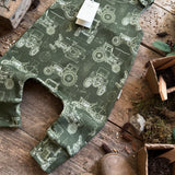 Tractor Blueprint Long Romper | Ready To Post