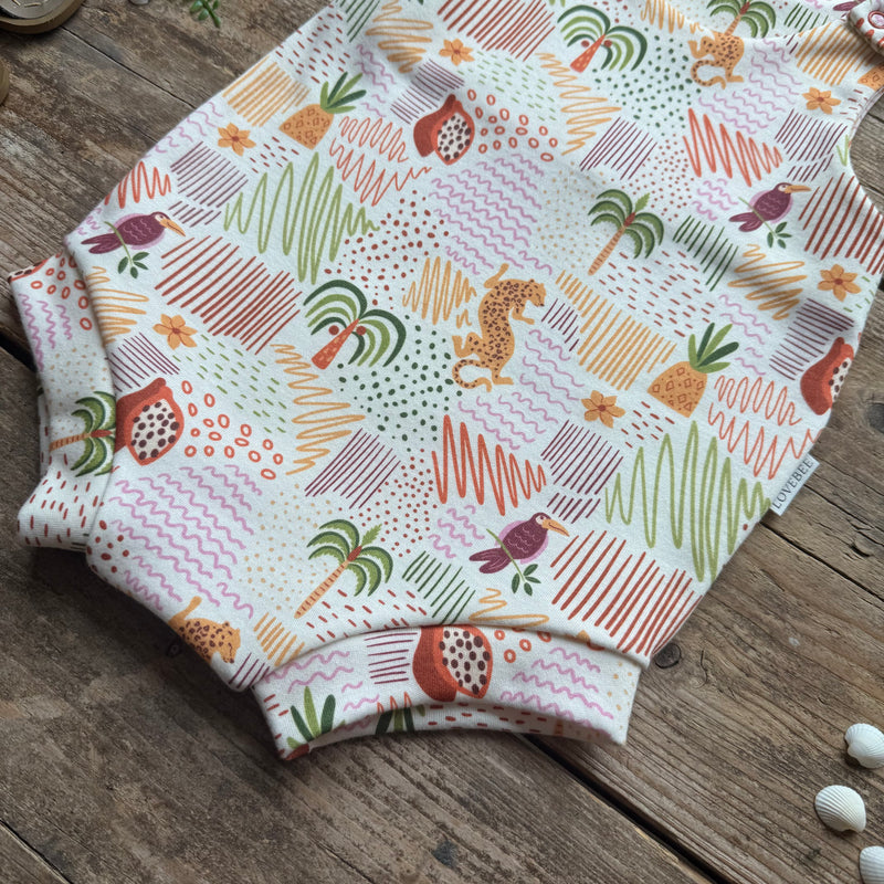 Tropical Art Bloomer Romper | Ready To Post