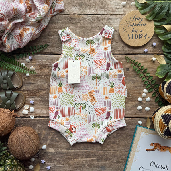 Tropical Art Bloomer Romper | Ready To Post