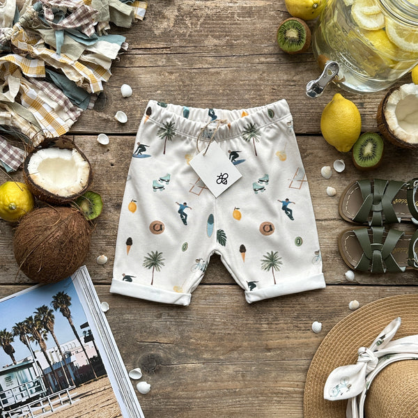Venice Beach Slim Rolled Shorts | Ready To Post