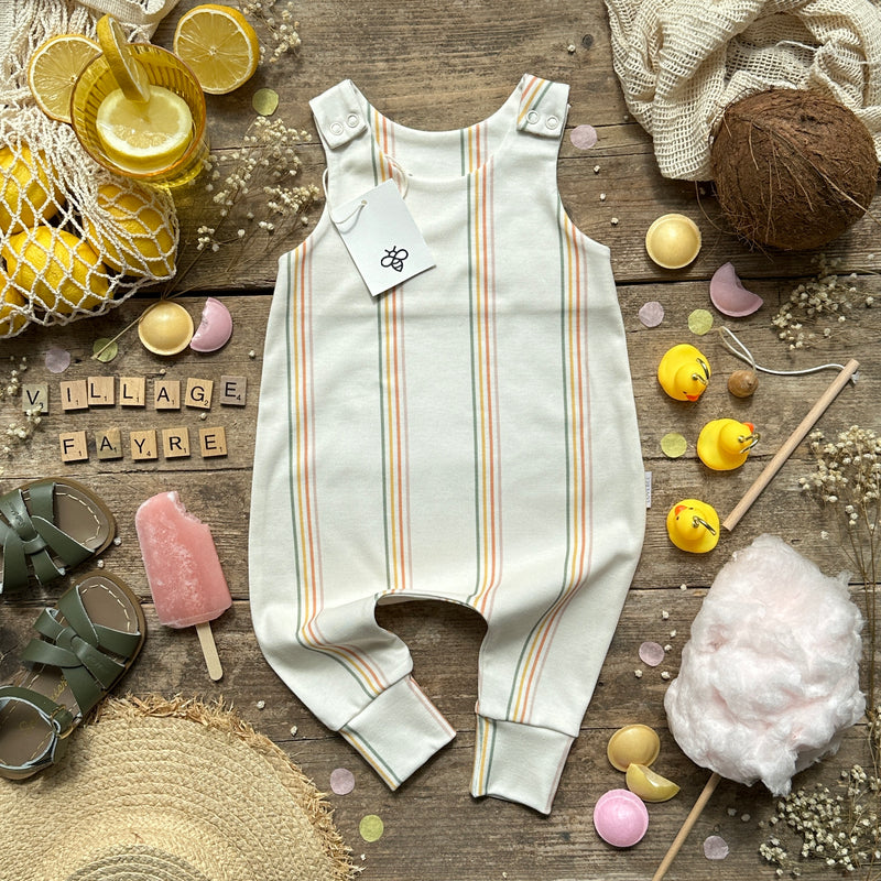 Village Fayre Stripe Long Romper | Ready To Post