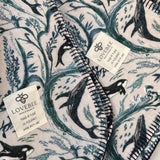 Whale Waves Eco Fleece Pram Blanket
