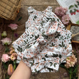 Wild Strawberry Knot Bow Headband