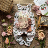 Wild Strawberry Long Romper