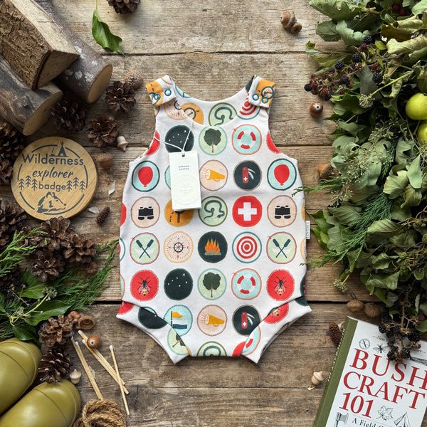 Wilderness Badges (Day) Bloomer Romper