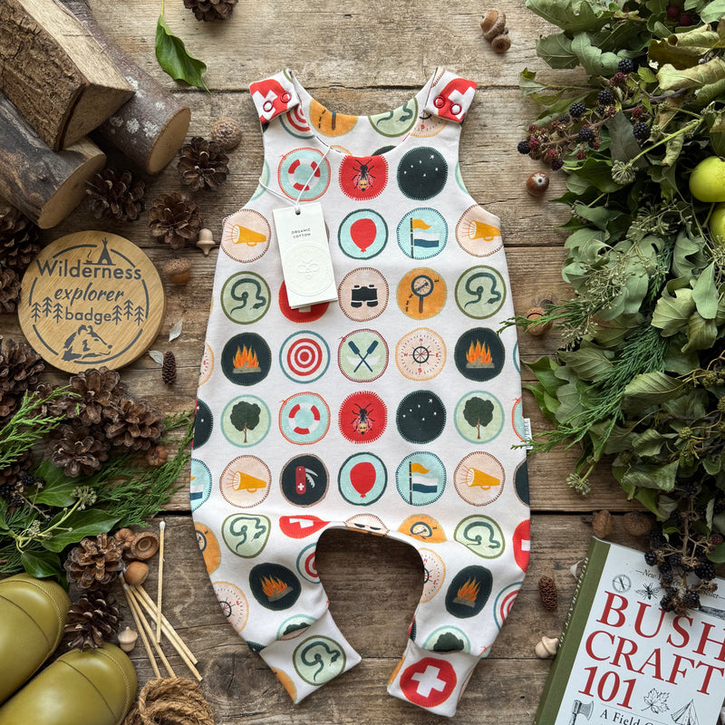 Wilderness Badges (Day) Long Romper | Stock