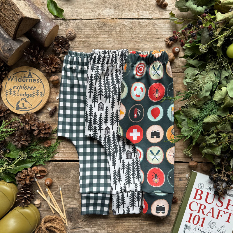 Wilderness Badges (Night) Harem Leggings