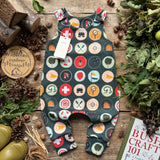Wilderness Badges (Night) Long Romper