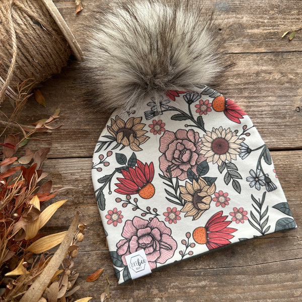 Wildflowers Bobble Hat | Ready To Post