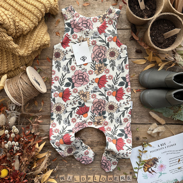 Wildflowers Footed Romper