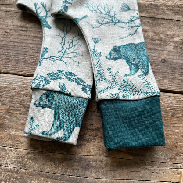 Winter Toile Long Romper