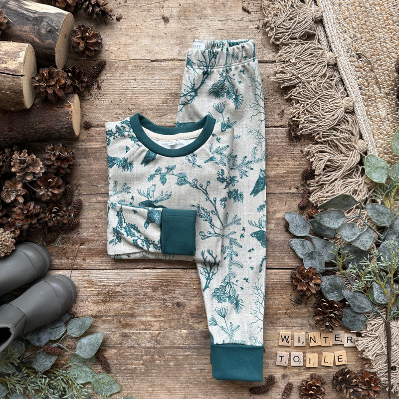 Winter Toile BeeJamas | Cosy Long