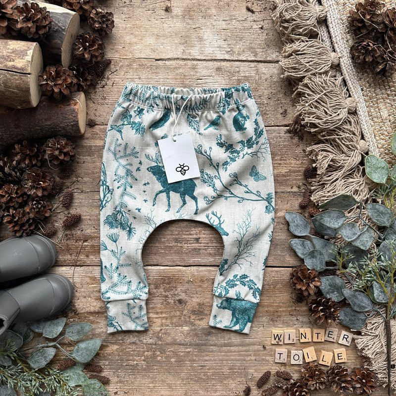 Winter Toile Harem Leggings