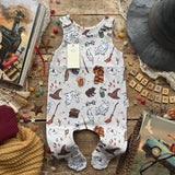 Wizard Academy Footed Romper