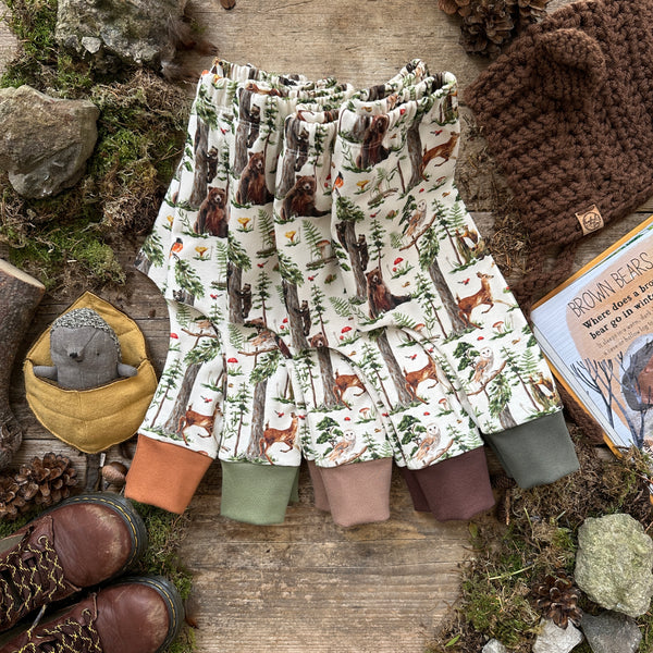 Woodland Bear Harem Leggings