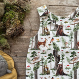 Woodland Bear Footed Romper