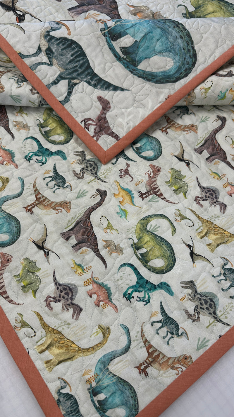 Dawn Of The Dino Baby Quilt