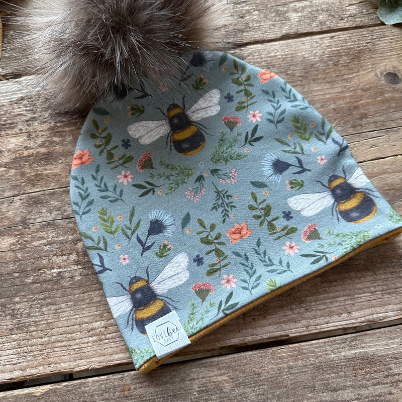 Forest Bee and Botanicals Bobble Hat
