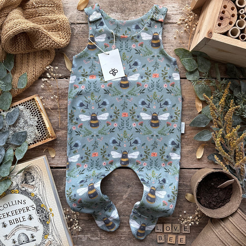 Forest Bee and Botanicals Footed Romper