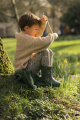 Olive Mallard Slim Leggings