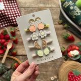 Peachy Citrus Mini Clips
