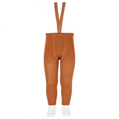 Merino Wool-Blend Leggings With Suspender | Oxide