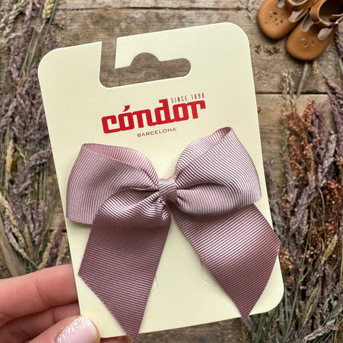 Grosgrain Hair Bow | Pale Pink