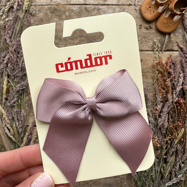 Grosgrain Hair Bow | Pale Pink