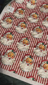 Santa Stripe Childrens Quilt