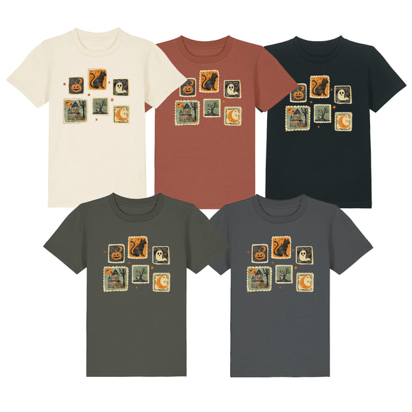 Halloween Stamps Printed Tops
