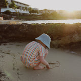 Wavy Stripes Short T-Shirt