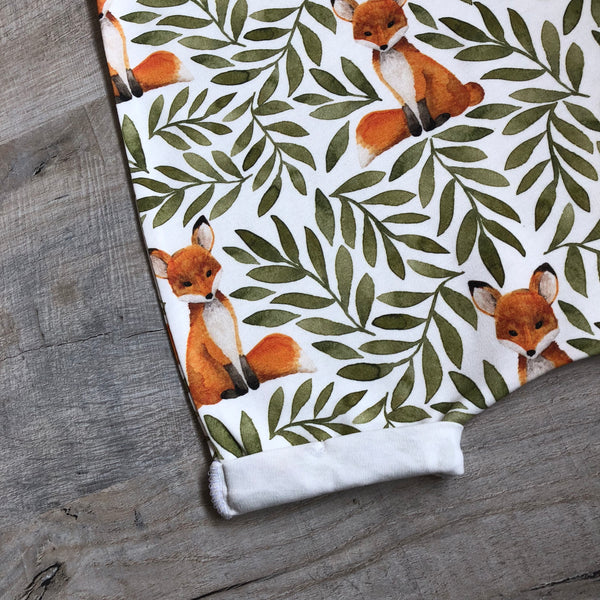 LoveBee Club Fox & Leaves Short Romper Children Clothing Organic