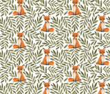 Fox and Leaves Printed Snood