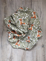 LoveBee Club Fox & Leaves Muslin Swaddle Blanket Children Clothing Organic