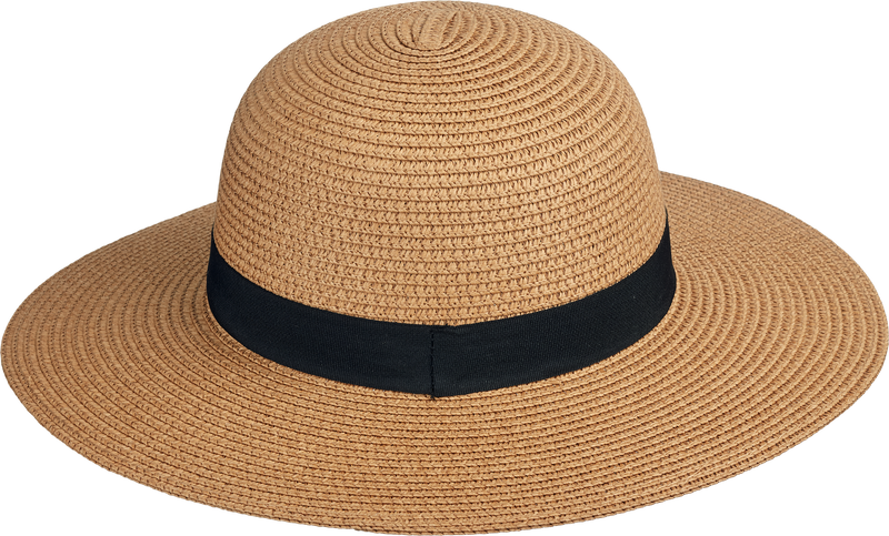 Elle Capri Boater Hat | Brown-Black